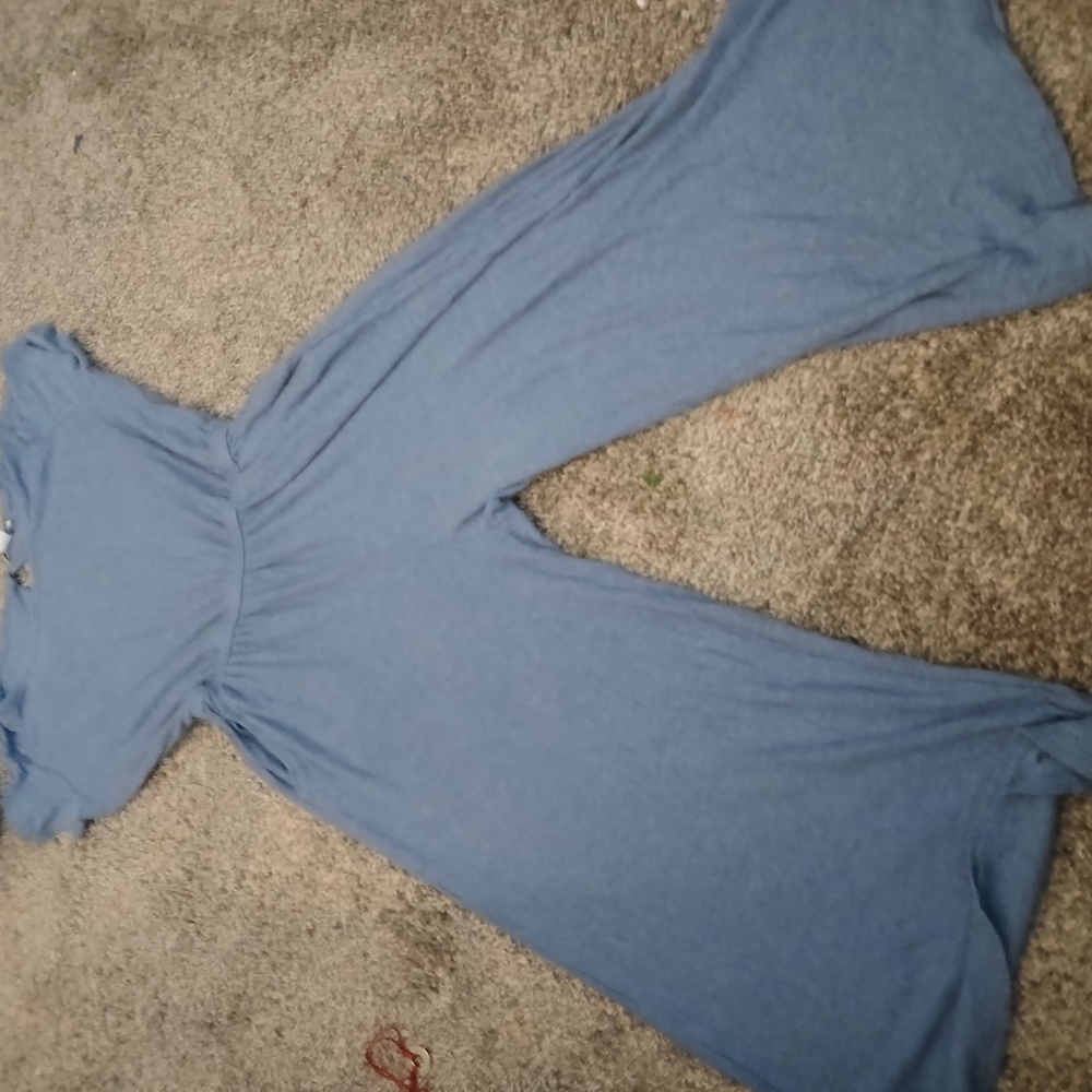 Nordstrom Blue Jumpsuit Relaxed Denim Fit